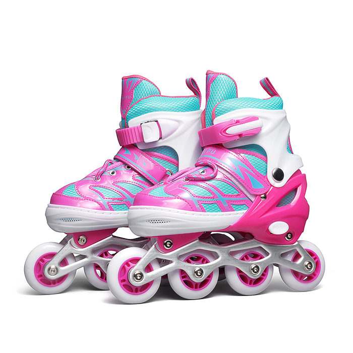 Ролики детские, размер M (цвет розовый) Ролики детские, размер M (цвет розовый)