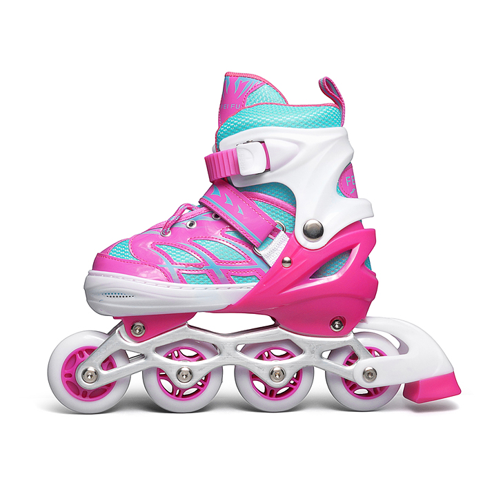 Ролики детские, размер M (цвет розовый)