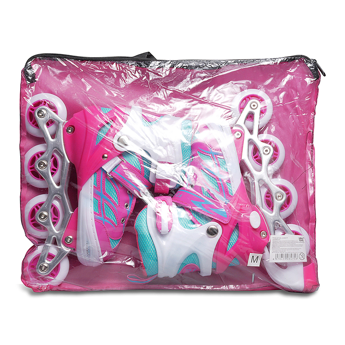 Ролики детские, размер M (цвет розовый)