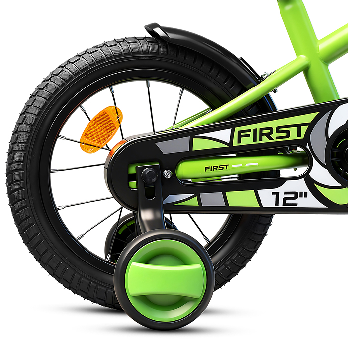 Велосипед 12" Rocket First, цвет зеленый 