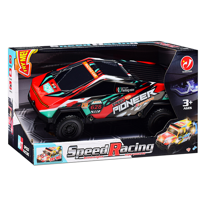 Машина YD085-7 "Король дороги" 1:18, свет, звук, в коробке