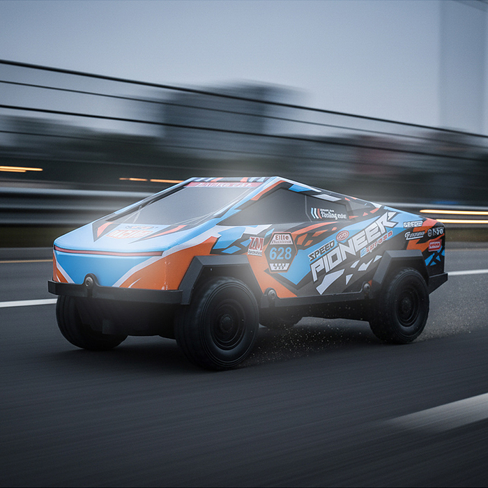 Машина YD085-7 "Король дороги" 1:18, свет, звук, в коробке