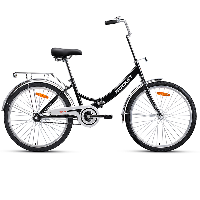 Велосипед 24" Rocket City Fold 24, цвет черный, размер 16"