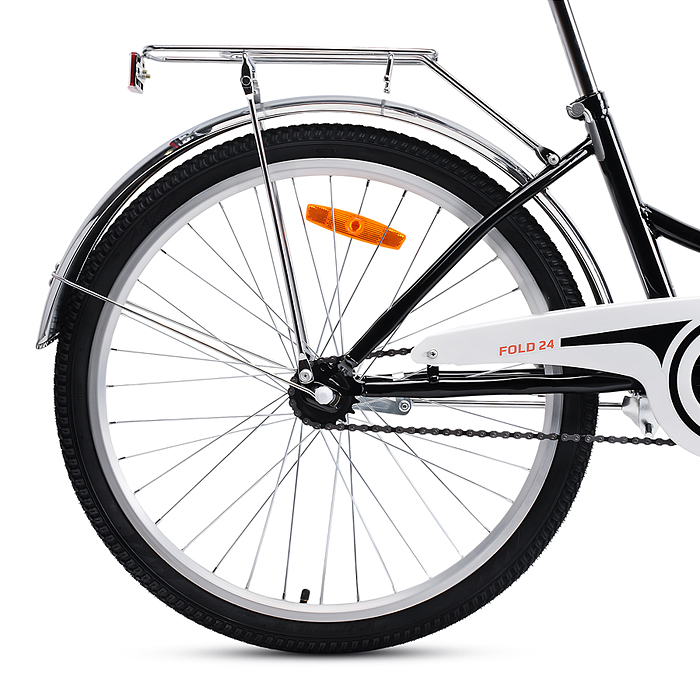 Велосипед 24" Rocket City Fold 24, цвет черный, размер 16"