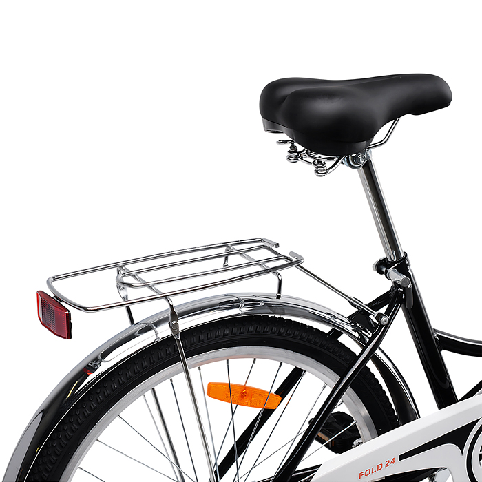 Велосипед 24" Rocket City Fold 24, цвет черный, размер 16"