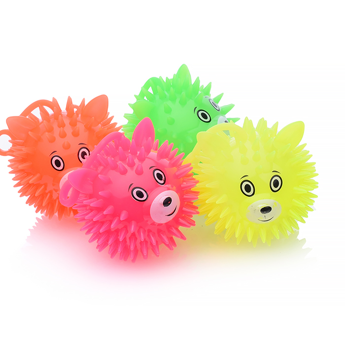 Игрушка-пищалка 00-1165 "Веселые мордашки" (7,5 см) со светом, в коробке