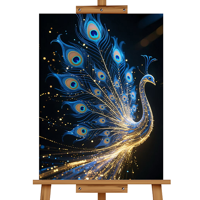 Мозаика алмазная MKA3020-190 "Жар птица" (светится в темноте) 30*20 см.