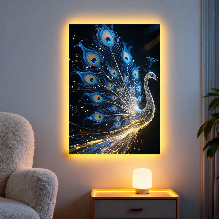 Мозаика алмазная MKA3020-190 "Жар птица" (светится в темноте) 30*20 см.