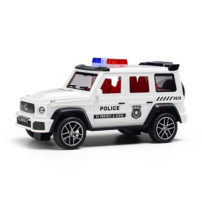 Машина YM-9926B "Полицейская машина" (свет, звук, спрей) в коробке