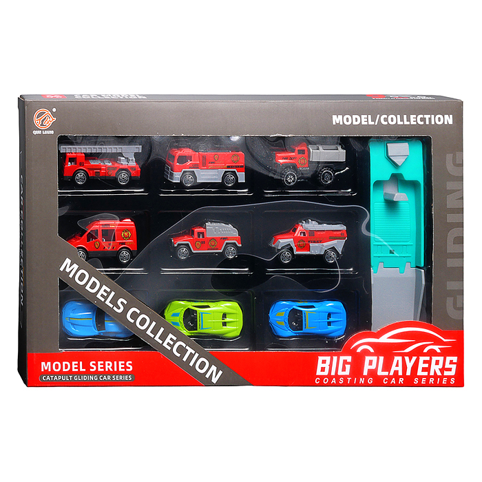 Набор машин 383-1 "Пожарный городок" в коробке