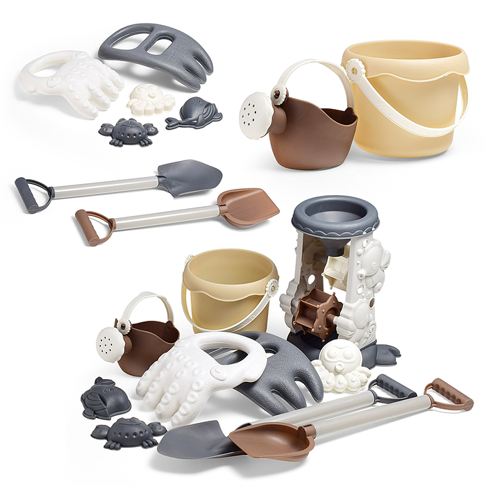 Набор для игры в песке W219-17M "Морские обитатели" в сетке