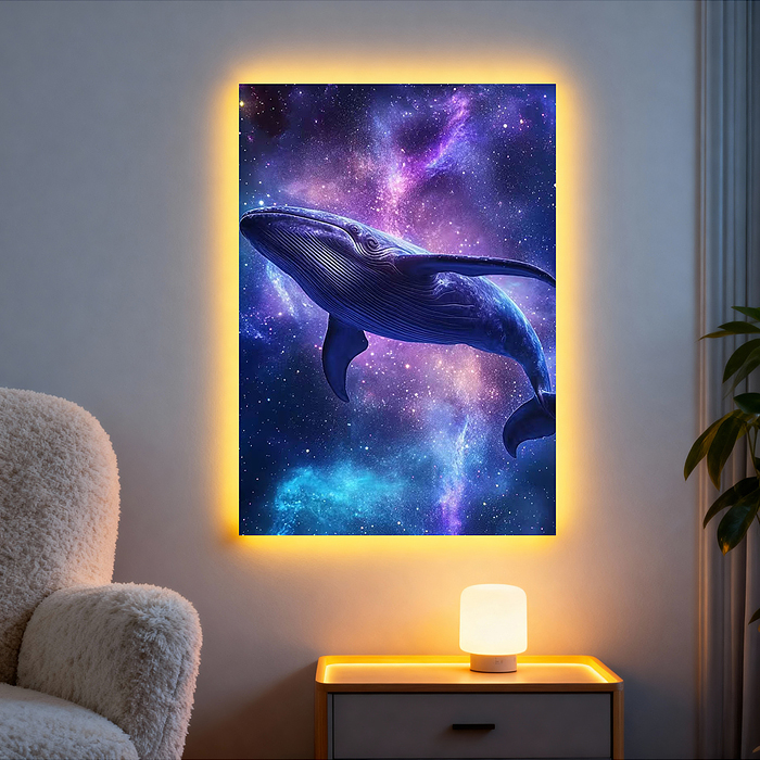 Мозаика алмазная MKA3020-192 "Кит" (светится в темноте) 30*20 см.