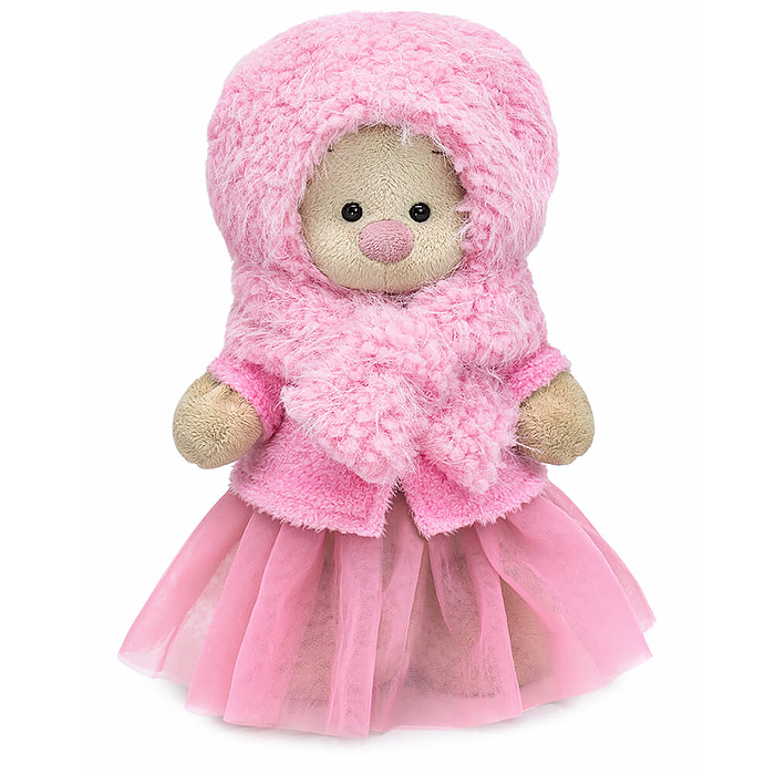 Зайка Ми в меховой шапке и курточке (большой)