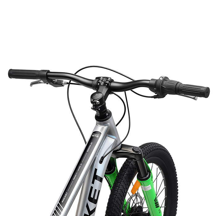 Велосипед 20" Rocket Rower, цвет серый/зеленый, размер 11"