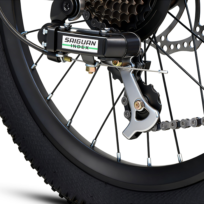 Велосипед 20" Rocket Rower, цвет серый/зеленый, размер 11"