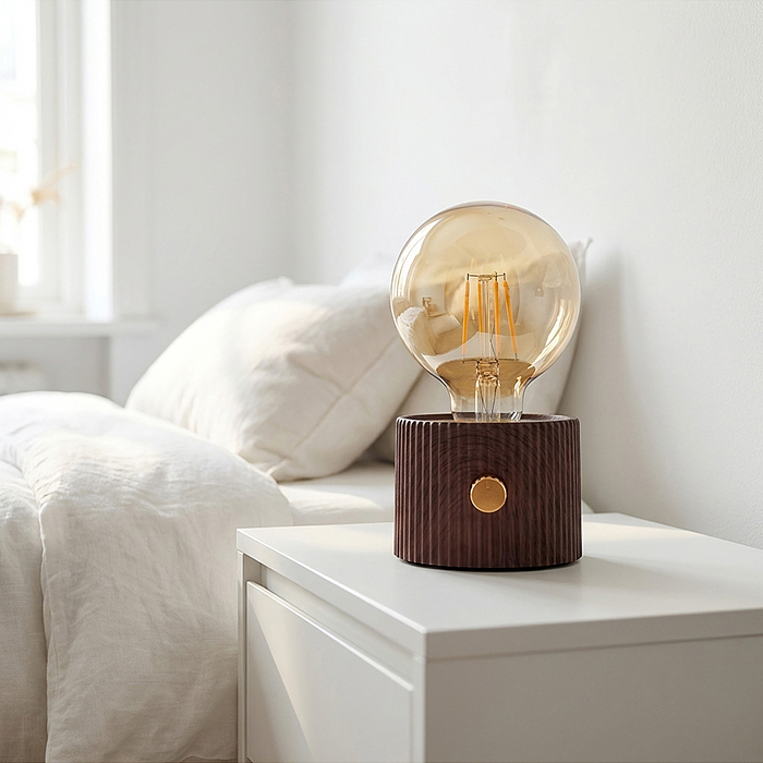 Светильник 00-8066 "Лампочка" (цвет светло-коричневый) в коробке