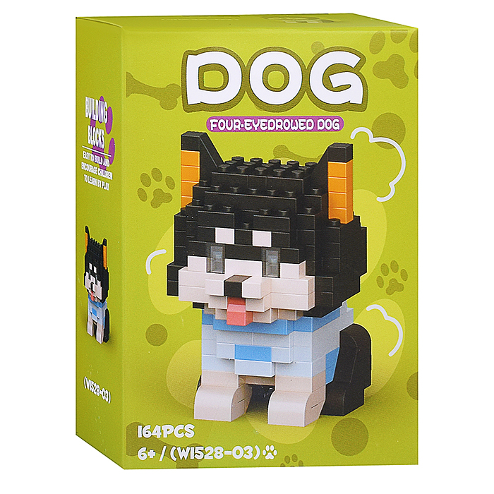 Конструктор  W1528 "Собачка" (в ассортименте) в коробке