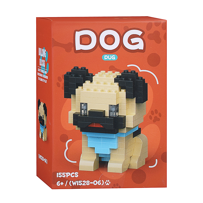 Конструктор  W1528 "Собачка" (в ассортименте) в коробке
