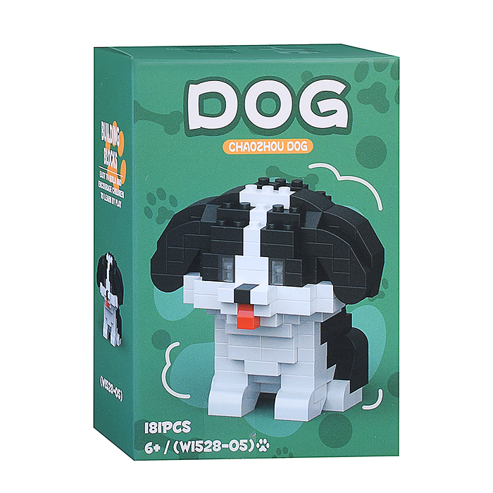 Конструктор  W1528 "Собачка" (в ассортименте) в коробке