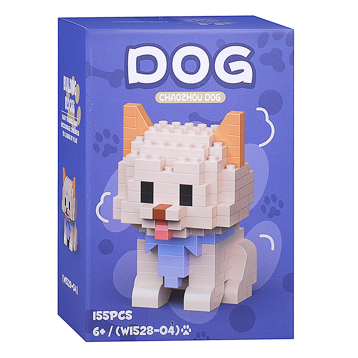 Конструктор  W1528 "Собачка" (в ассортименте) в коробке
