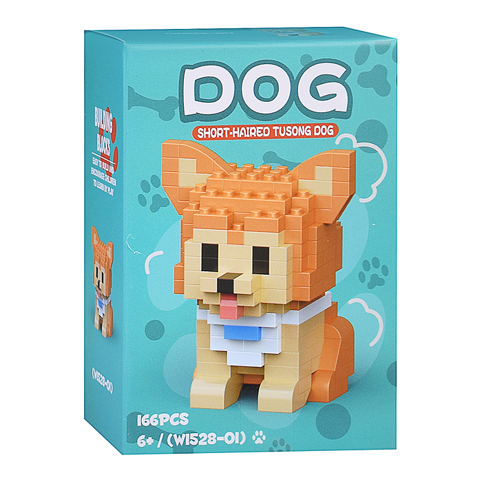 Конструктор  W1528 "Собачка" (в ассортименте) в коробке