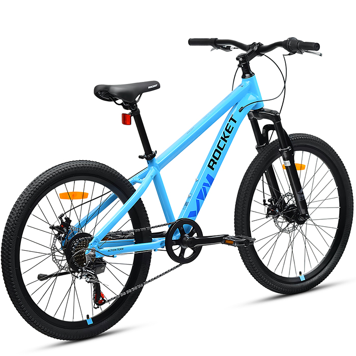 Фото к товару Велосипед 24" Rocket Rower, цвет синий, размер 13" Велосипед 24" Rocket Rower, цвет синий, размер 13"