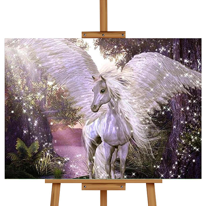 Мозаика алмазная MKA3020-134 "Волшебство" (светится в темноте) 20*30см.