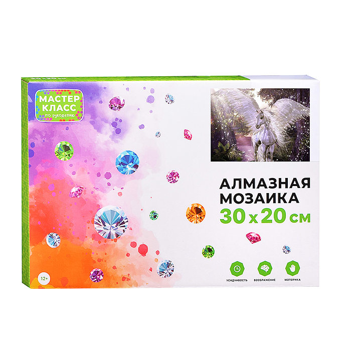 Мозаика алмазная MKA3020-134 "Волшебство" (светится в темноте) 20*30см.