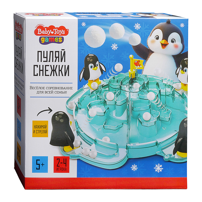 Фото к товару Игра настольная "Пуляй снежки" серия Baby Toys Games Игра настольная "Пуляй снежки" серия Baby Toys Games