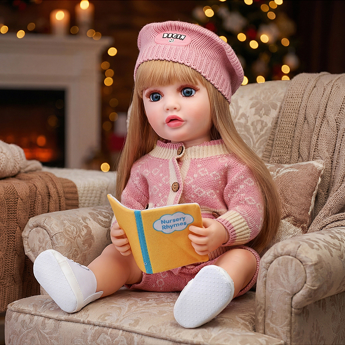 Кукла ADJX88-04 "Майя" с аксессуарами, со звуком, в коробке