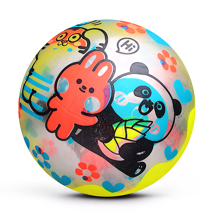 Мяч надувной детский PVC 00-8109 "Пляшущий мячик" 22см 