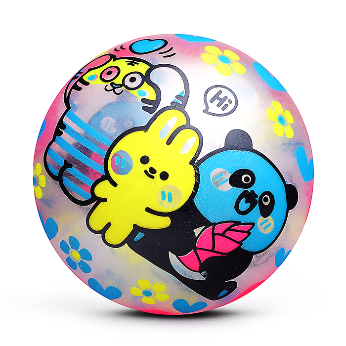 Мяч надувной детский PVC 00-8109 "Пляшущий мячик" 22см 