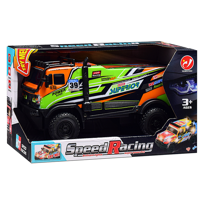 Машина YD085-1 "Бронетраспортер" 1:18, свет, звук, в коробке