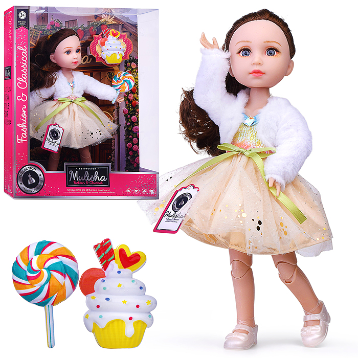 Кукла QJ200D "Анастасия" с аксессуарами, в коробке