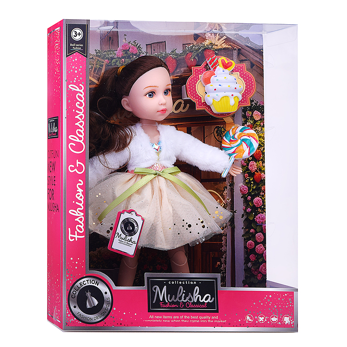 Кукла QJ200D "Анастасия" с аксессуарами, в коробке