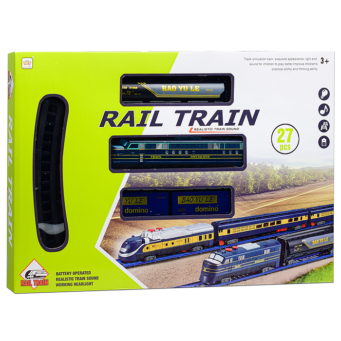 Фото к товару Железная дорога 6018ABC "Великий тракт" (свет, звук) в коробке Железная дорога 6018ABC "Великий тракт" (свет, звук) в коробке