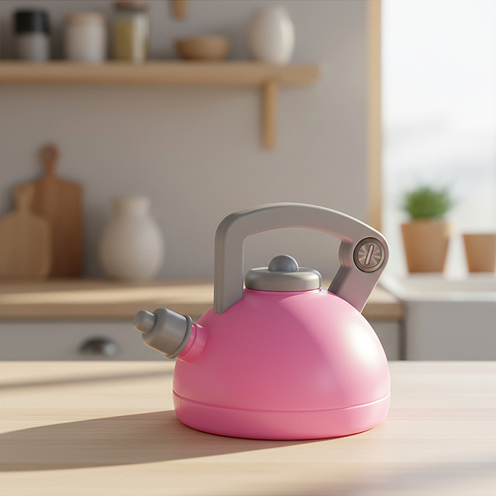Бытовая техника HJ627 "Чайник с плитой" в коробке (цвет розовый)