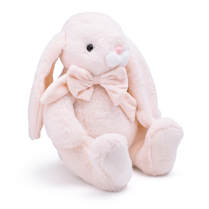 Кролик Банни, 30см сидя, персиковый