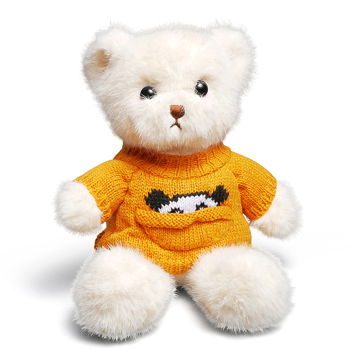 Мягкая игрушка M1676 "Медвежонок в кофте" 25 см