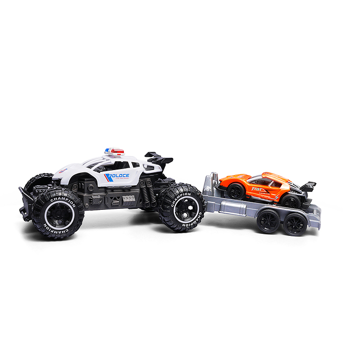 Машина 869-39-2J "Вездеход с прицепом 6" р/у, 27 MHz, в коробке