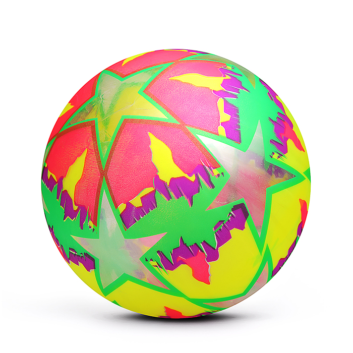 Мяч надувной детский PVC 00-8112 "Яркие звёзды" 22см 