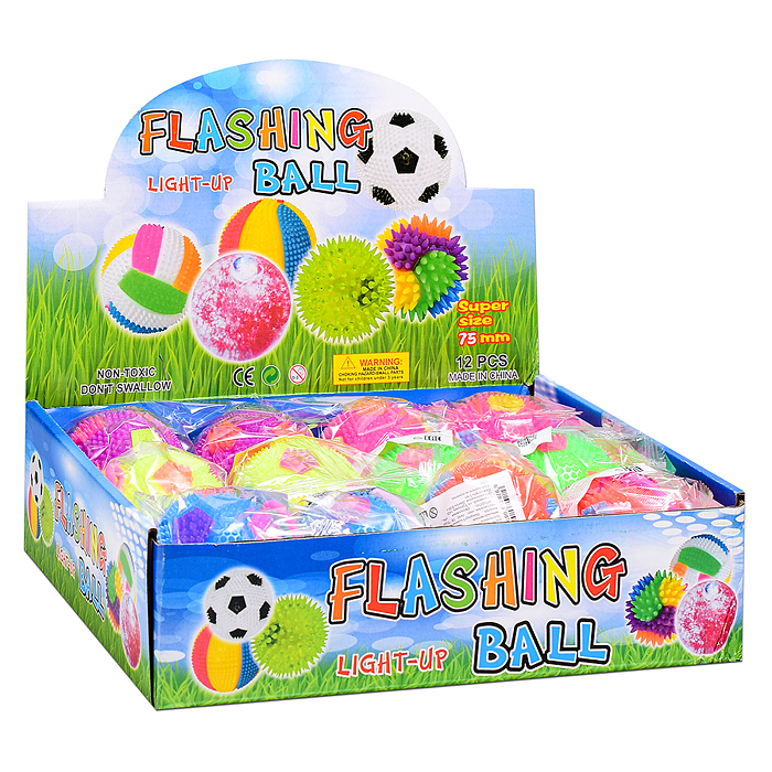 Игрушка-пищалка 00-8176 "Колючий мяч" (7,5 см) в коробке