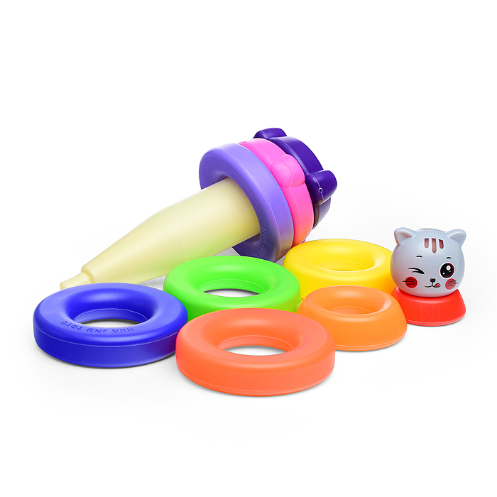 Фото к товару Пирамидка 361-4 "Котик" в сетке Пирамидка 361-4 "Котик" в сетке