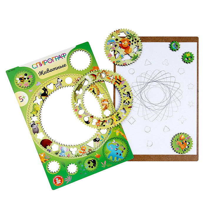 Игра развивающая Спирограф. Животные