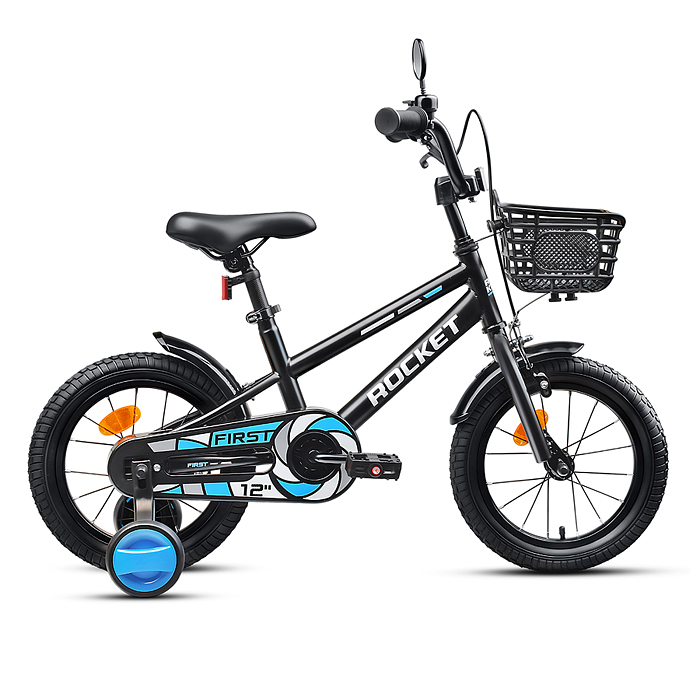 Велосипед 12" Rocket First, цвет черный