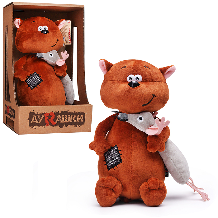 ДуRашки, Котэ и мышка, 25 см, в коробке