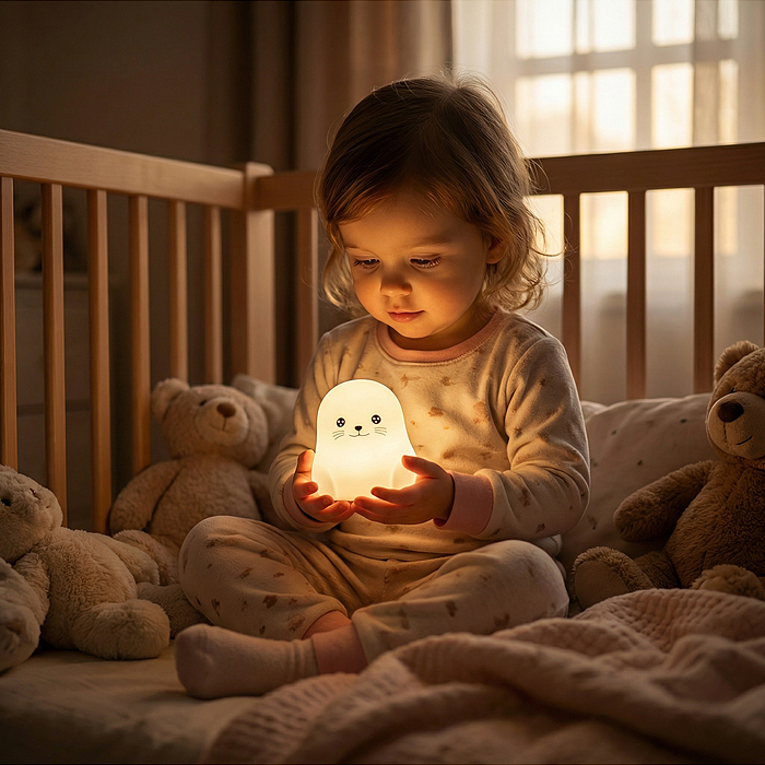 Ночник 00-8053 "Милый морской котик" в коробке