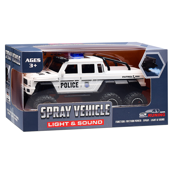 Машина YM-9934B "Полицейский внедорожник" (свет, звук) в коробке