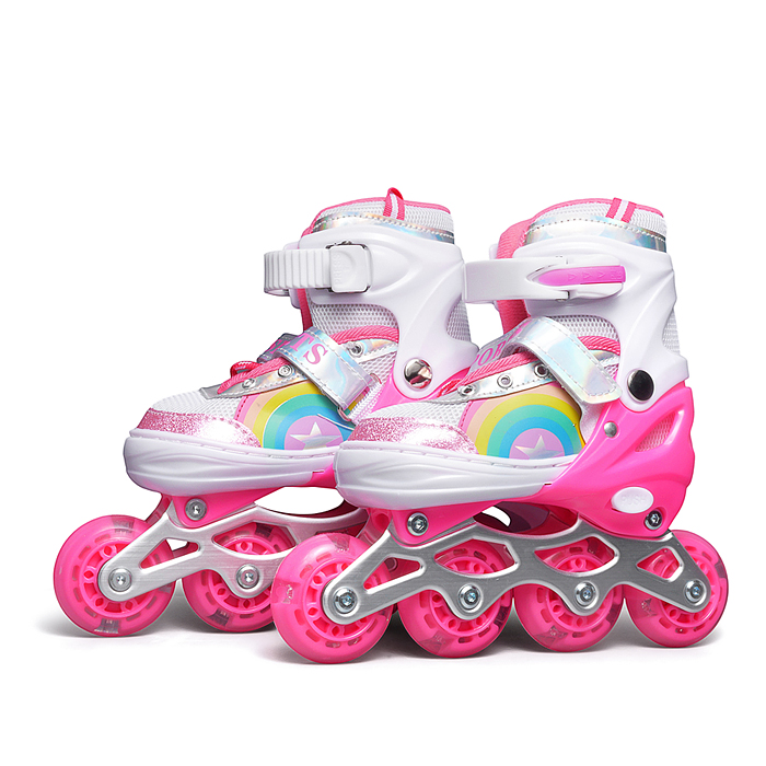 Ролики детские, размер S ( цвет розовый) Ролики детские, размер S ( цвет розовый)