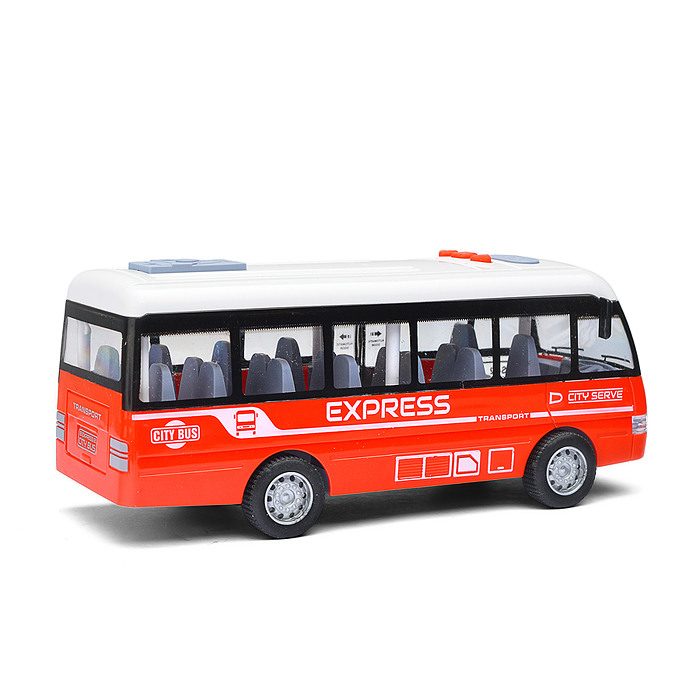 Машина YM-9907F "Автобус" на батарейках, в коробке